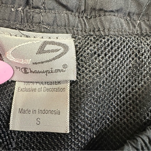 Champion Vintage Boys Black Sweatpants with White Stripes and Pockets - Picture 9 of 16